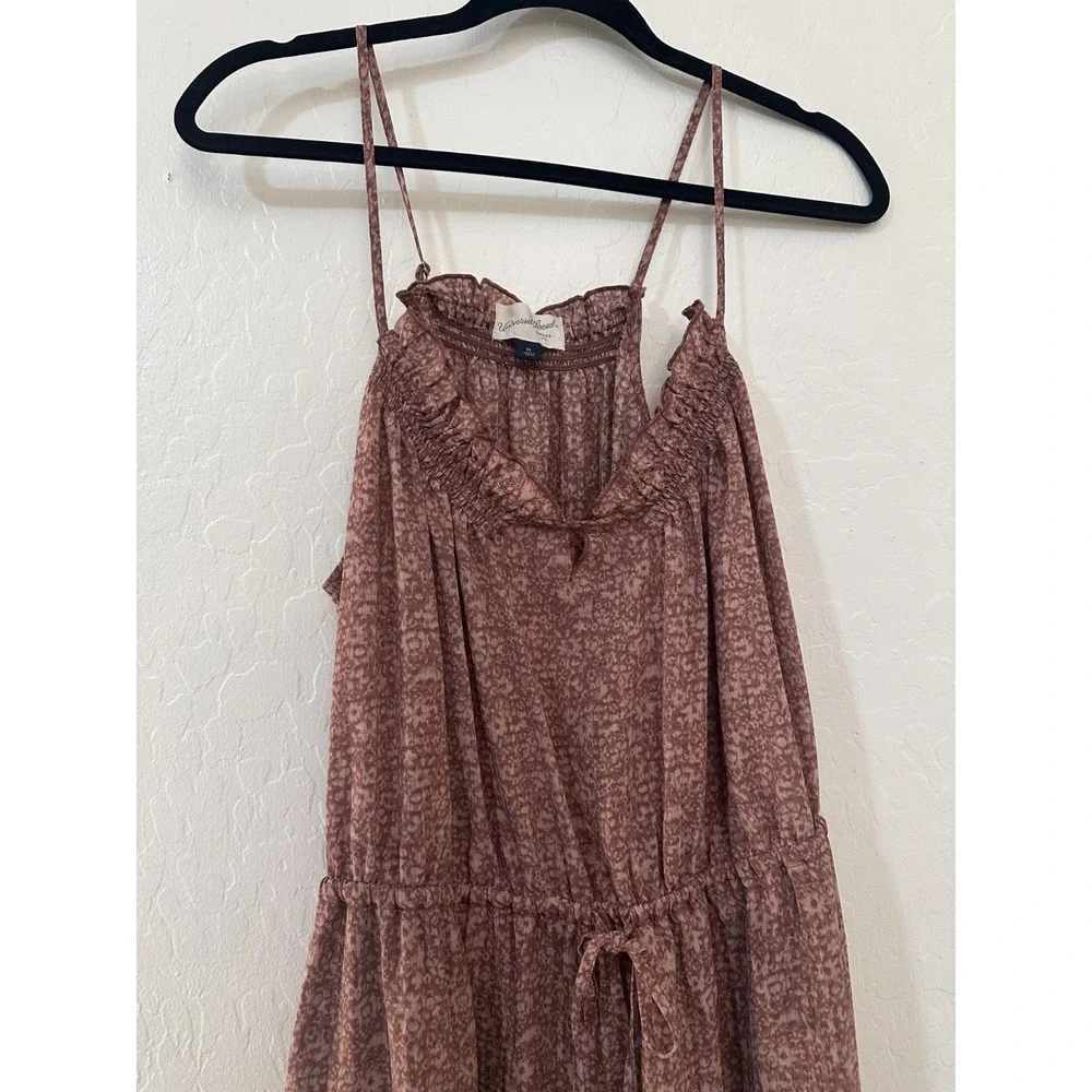 Universal Thread Womans Floral Boho Midi Dress Size‎ XL Flowy Sleeveless Cottage